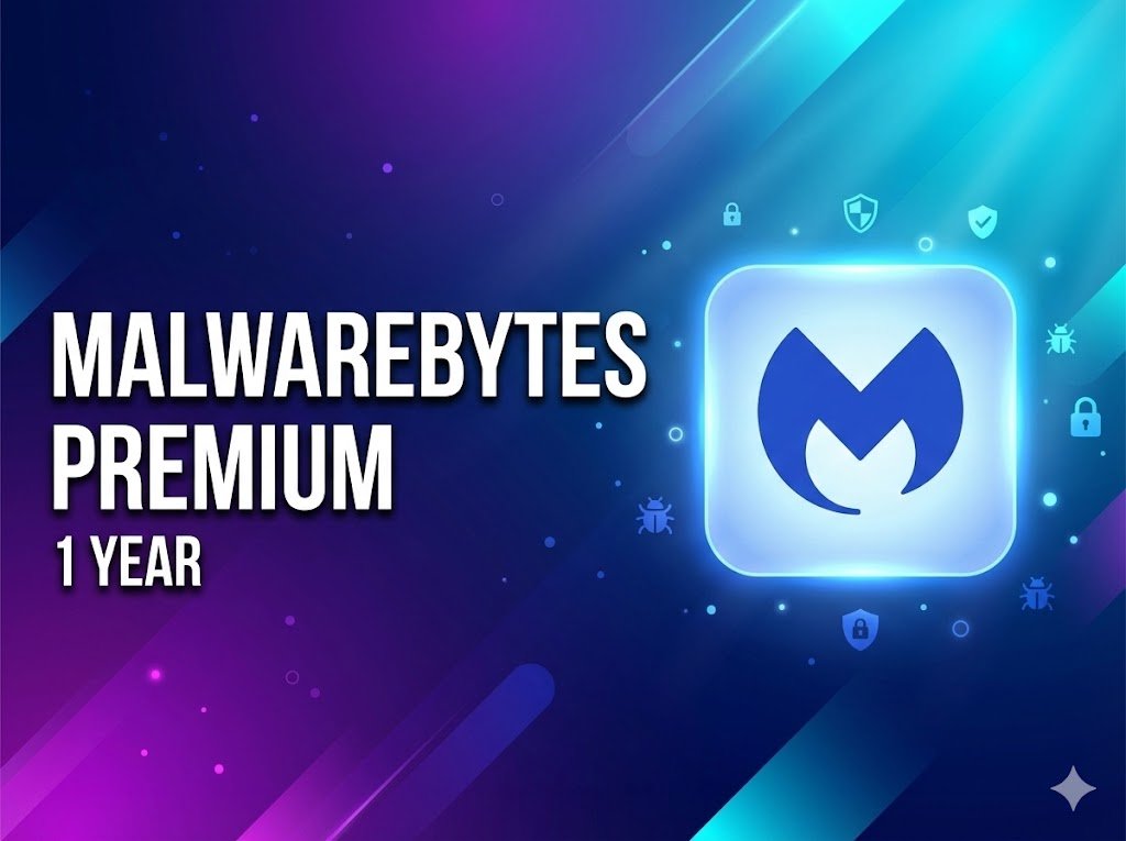 Malwarebytes Premium – 1 Year Official Subscription (Email Activation)